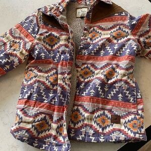 Women's Aztec Pattern Jean Jacket